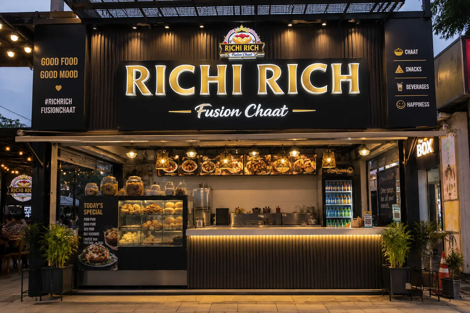 richi rich fusion chaat skit collage jagatpura jaipur