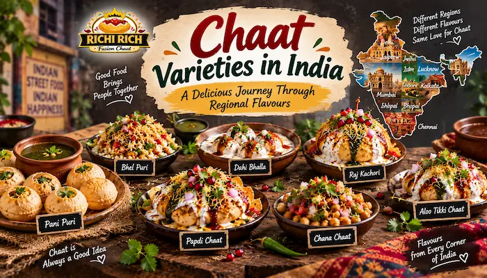 Chaat varieties in India with regional flavours