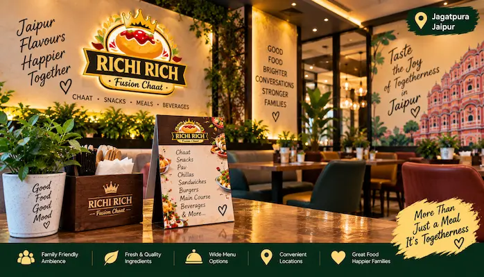 Family friendly restaurant ambience in Jaipur