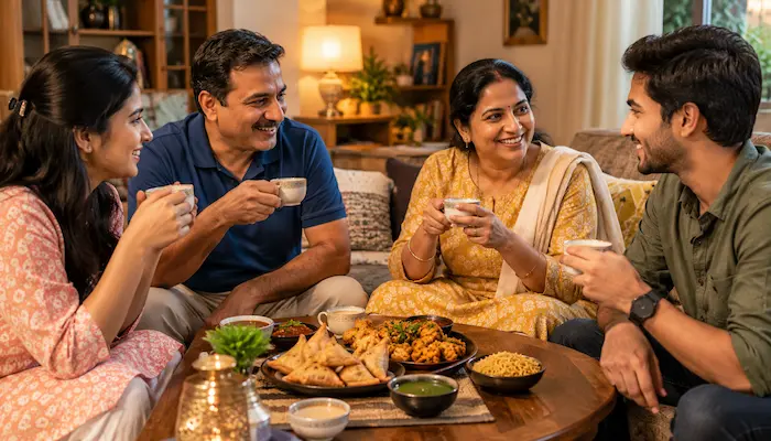Indian Evening Snacks enjoyed during family tea time