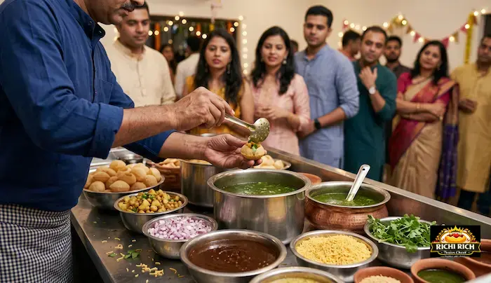Live chaat counter for parties