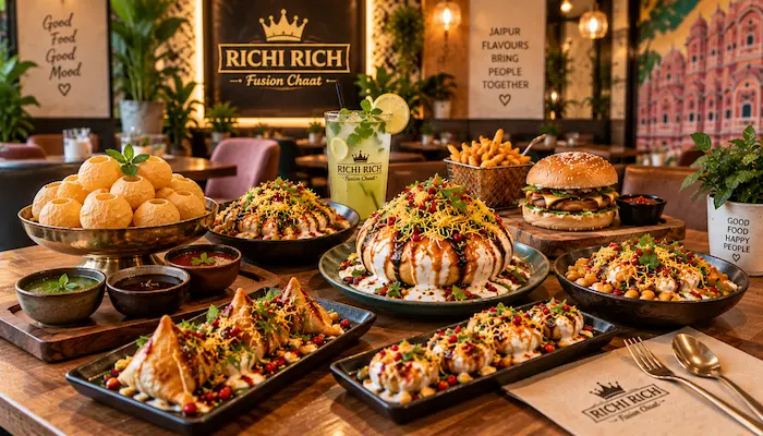 Richi Rich chaat and food variety in Jaipur